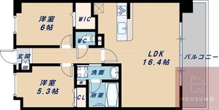 Welina江坂の物件間取画像